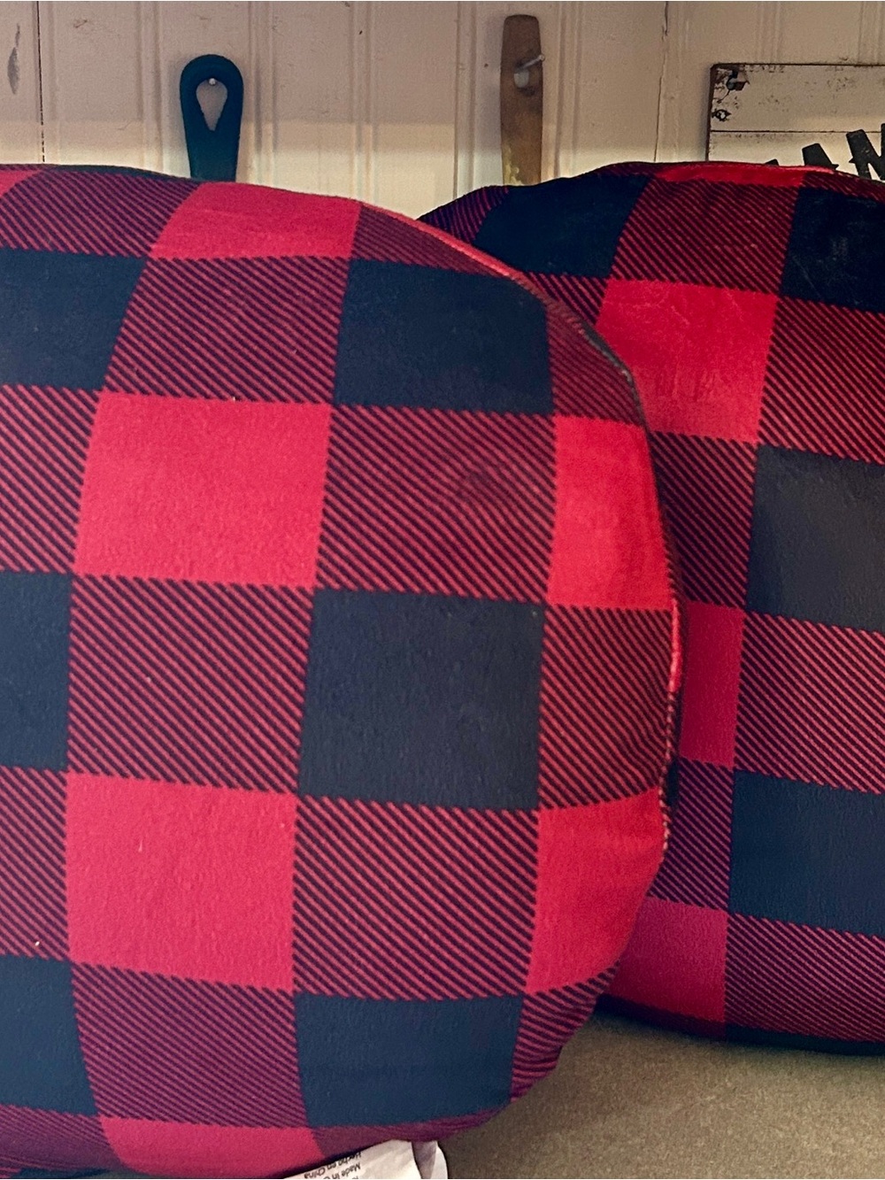 Buffalo Check Accent Pillow - Red and Black Plaid
